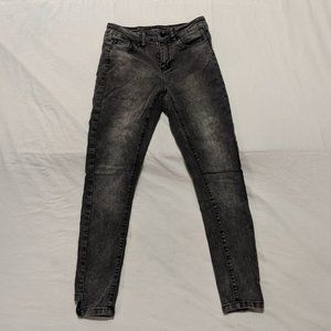 (25 x 26) Faded Black Stone Wash Jeans